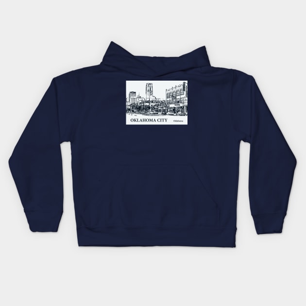 Oklahoma City - Oklahoma Kids Hoodie by Lakeric